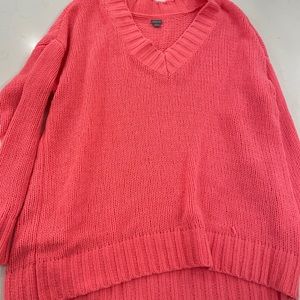 american eagle hot pink sweater xs